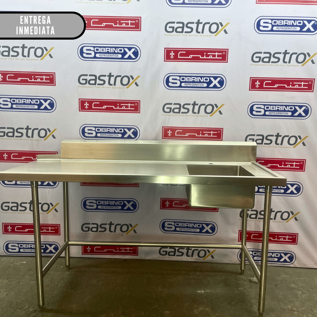 Mesa de Recibo de Loza Sucia (170x76x90cm)