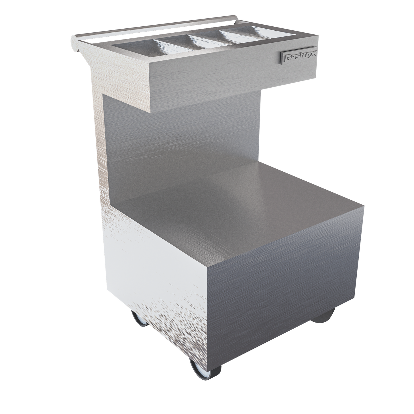 Carro para charolas y cubiertos