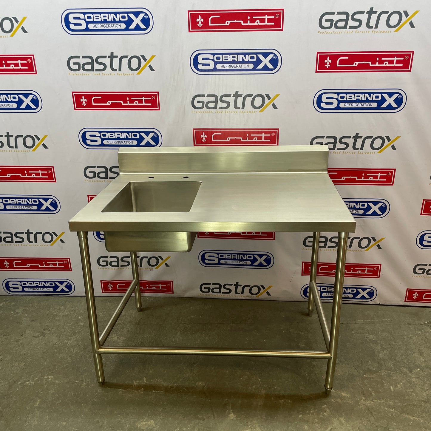 Mesa de Trabajo con Tarja (120x80x90 cm)