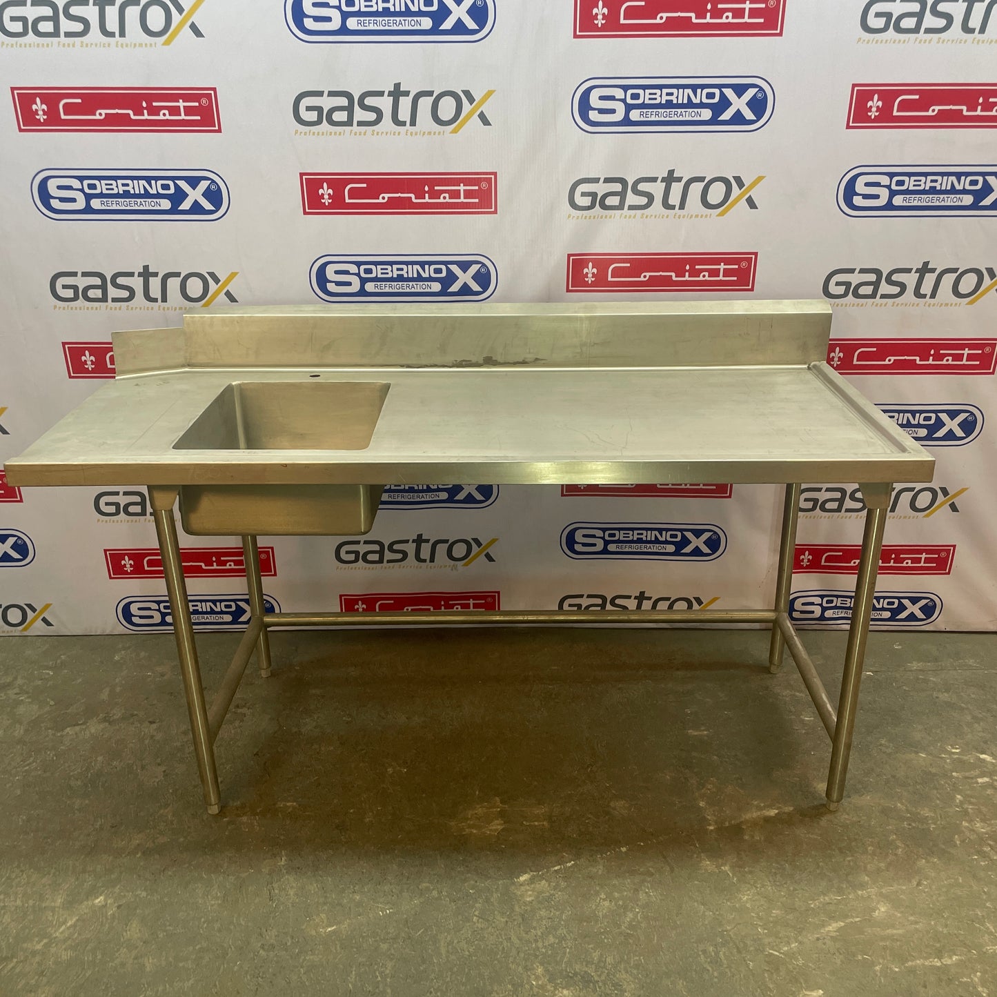 Mesa de Recibo de Loza Sucia (181x76x90 cm)