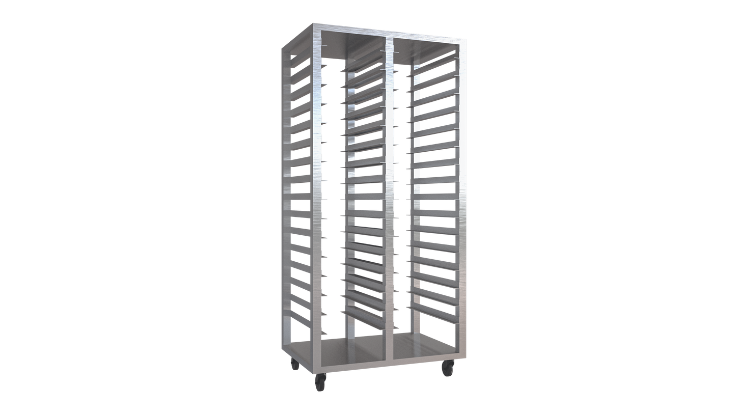 Rack charolas de autoservicio doble - Gastrox