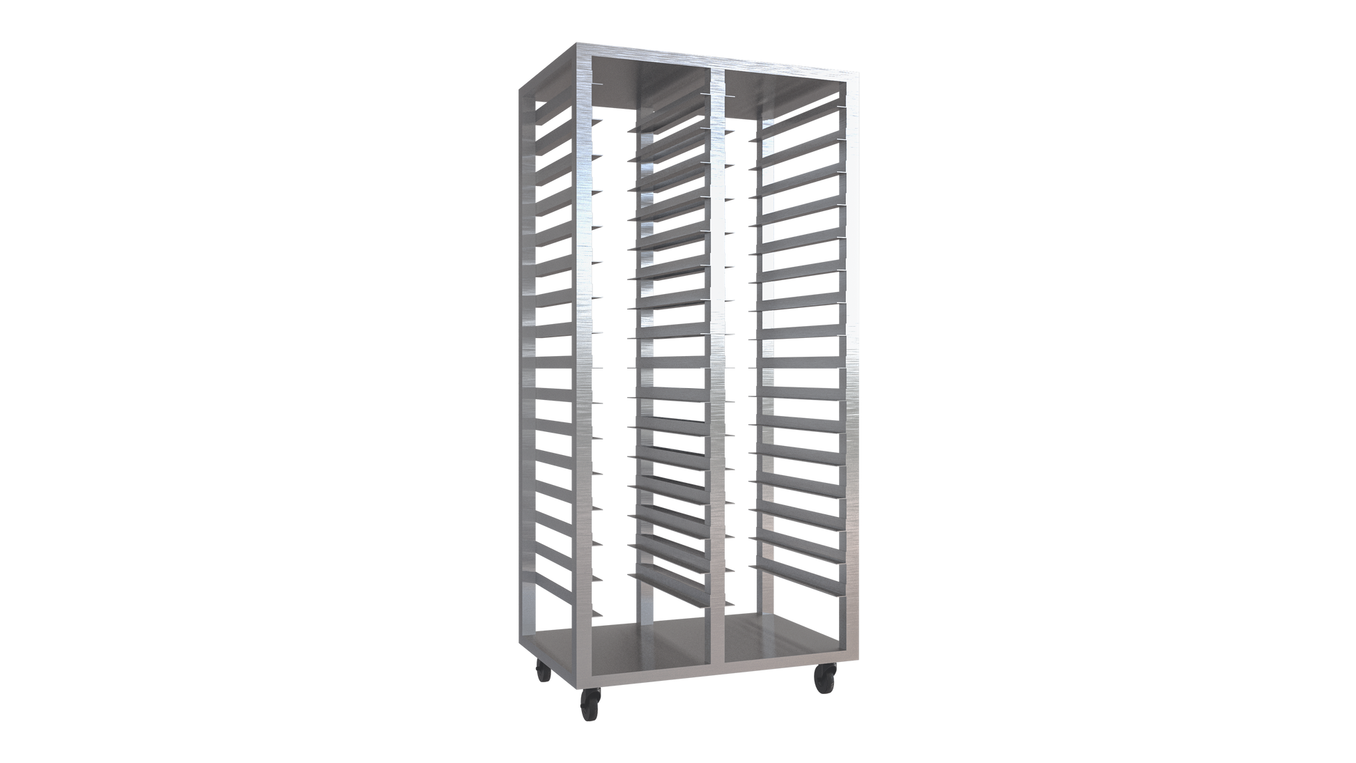 Rack charolas de autoservicio doble - Gastrox
